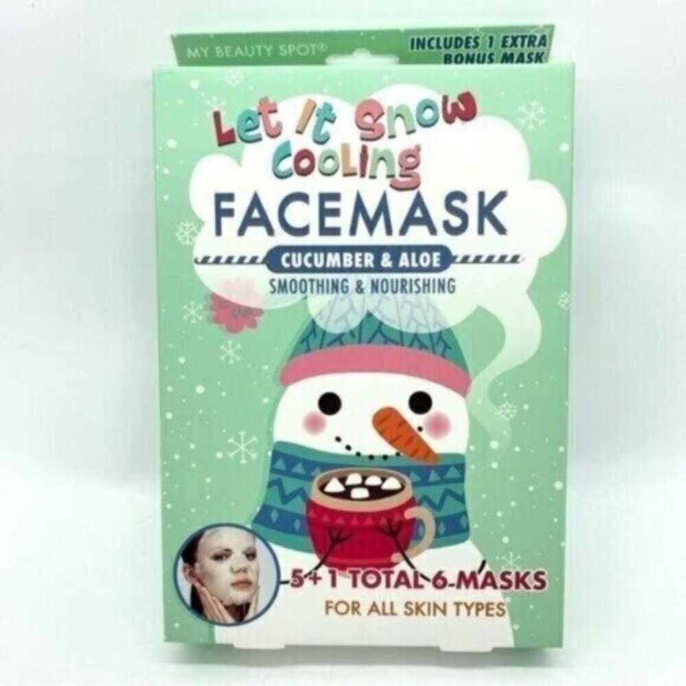 Sheet Mask Gift Set Cucumber and Aloe Christmas Stocking Stuffer New